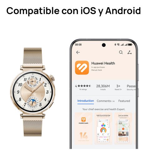 Smartwatch Huawei Watch Gt 5 41mm Dorado - Image 4