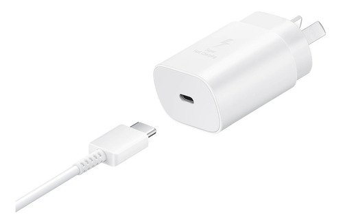 Adaptador Samsung Carga Rápida Cable Tipo C 15w Blanco