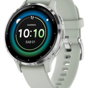 Reloj Garmin Venu 3s Oxímetro Smartwatch Sage Gray 41mm Color Del Bisel Plateado