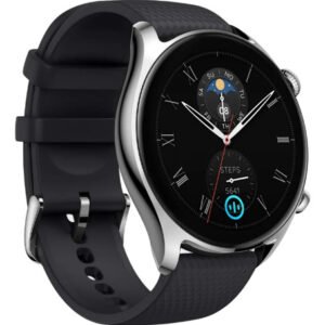 Smartwatch Amazfit New Gtr 4 New Display De 1.45  Con Correa De Silicona Color Negro Y Caja Color Plateado